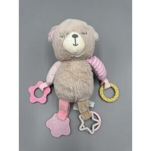 KellyBaby Very Beary Baby Activity Plush Toy Stroller Clip